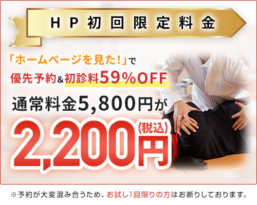 HP限定初回料金：2,200円